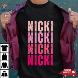 Personalized Name Nicki I Love Nicki Vintage Tshirt