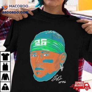 Philadelphia Eagles Saquon Barkley Swag Head Signature Tshirt