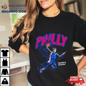 Philly Basketball Nightmare In Philadelphia Skeleton Fire Blue Shirt