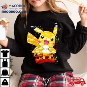 Pichu Pikachu And Raichu Electric Evolution Painting Tshirt
