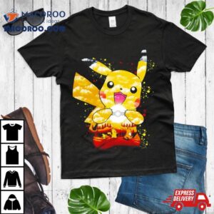 Pichu Pikachu And Raichu Electric Evolution Painting Tshirt