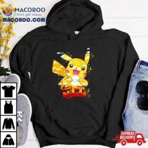 Pichu Pikachu And Raichu Electric Evolution Painting Tshirt