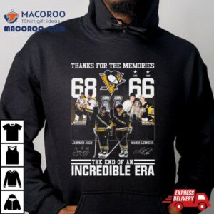 Pittsburgh Penguins Jaromir Jagr’s And Mario Lemieux Thanks For The Memories The End Of An Incredible Era Shirt