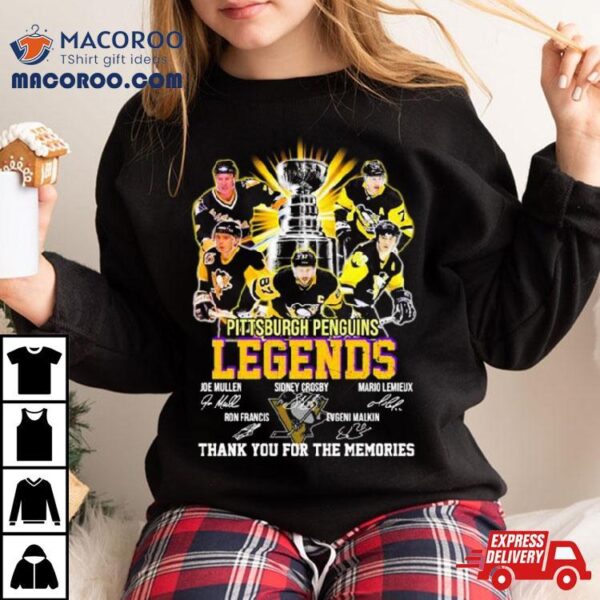 Pittsburgh Penguins Legends 2024 Thank You For The Memories Signatures Shirt