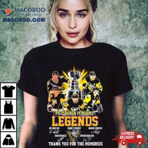 Pittsburgh Penguins Legends 2024 Thank You For The Memories Signatures Shirt