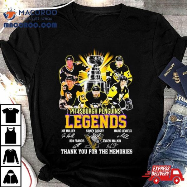 Pittsburgh Penguins Legends 2024 Thank You For The Memories Signatures Shirt