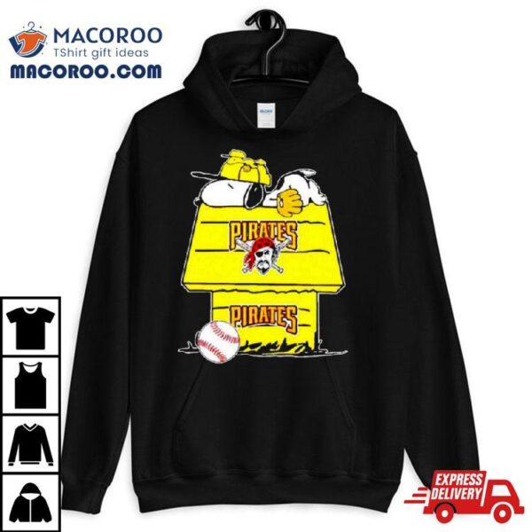 Pittsburgh Pirates Snoopy And Woodstock The Peanuts Baseball Shirt