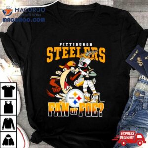 Pittsburgh Steelers Bugs Bunny And Taz Fan Or Foe Tshirt