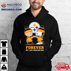 Pittsburgh Steelers Charlie Brown And Snoopy Forever Not Just When We Win Tshirt