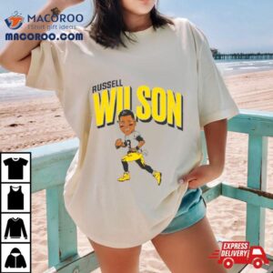 Pittsburgh Steelers Russell Wilson Caricature Tshirt