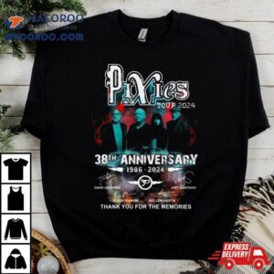 Pixies Tour Th Anniversary Signatures Thank You For The Memories Tshirt