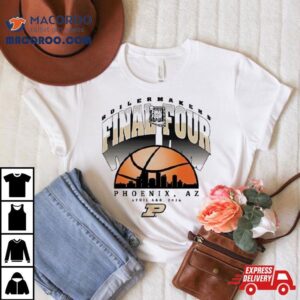 Purdue Boilermakers City Skyline Final Four Phoenix Az Tshirt