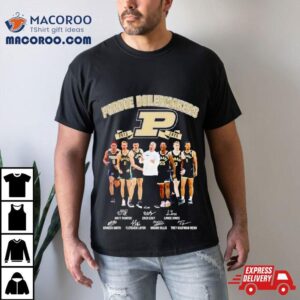 Purdue Boilermakers Men S Basketball Signatures Tshirt