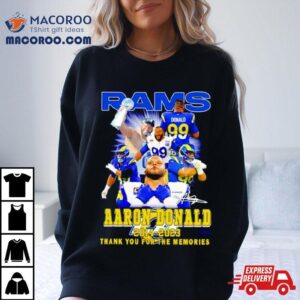 Rams Aaron Donald Thank You For The Memories Tshirt