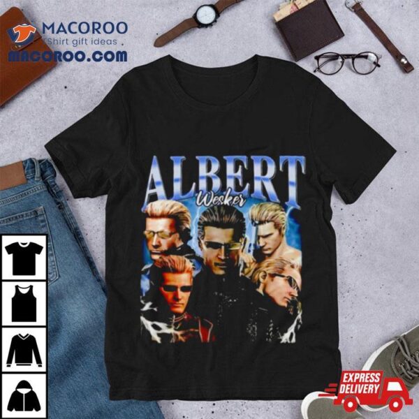 Resident Evil Video Games Albert Wesker Character Shirt
