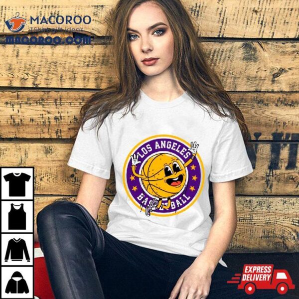 Retro Los Angeles Basketball Circle Shirt