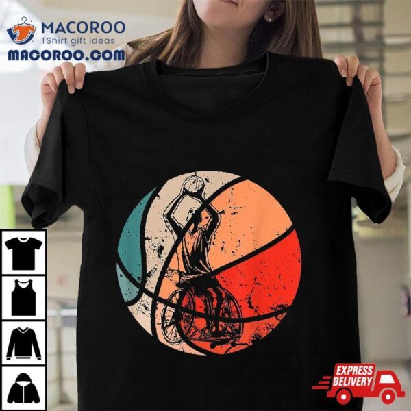 Retro Vintage Wheelchair Basketball Shirt