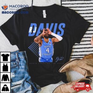 Rj Davis Basketball North Carolina Tar Heels Signature Shirt