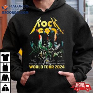 Rock God Robert Trujillo Lars Ulrich James Hetfield Kirk Hammett World Tour Signatures Tshirt