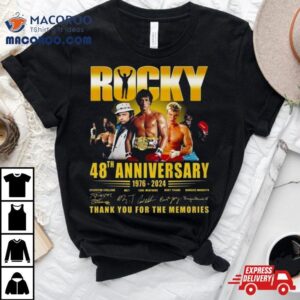 Rocky Th Anniversary Thank You For The Memories Tshirt