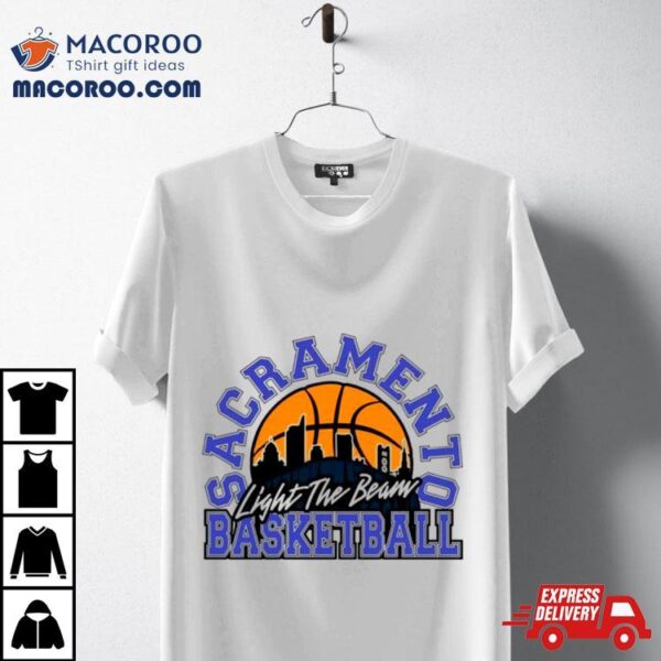 Sacramento Basketball Light The Beam Retro Shirt