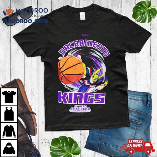 Sacramento Kings Hyperfly Unisex Nba X My Hero Academia All Might Smash Shirt