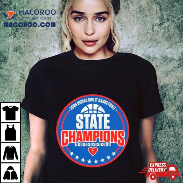 Sacred Heart Basketball 2024 Khsaa Girls’ Basketball State Champions Shirt