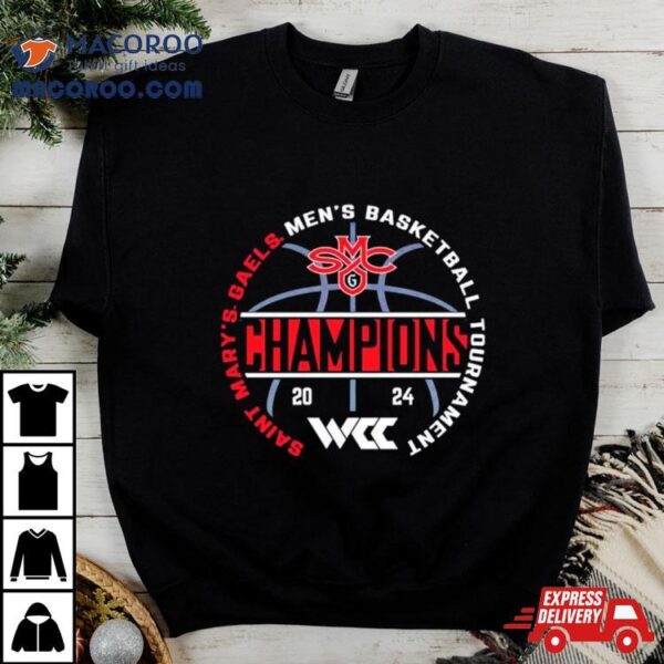 Saint Mary’s Gaels 2024 Wcc Men’s Basketball Conference Tournament Champions Shirt