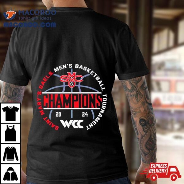 Saint Mary’s Gaels 2024 Wcc Men’s Basketball Conference Tournament Champions Shirt