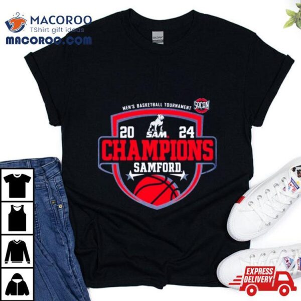 Samford University Men’s Basketball 2024 Socon Tournament Champions Shirt