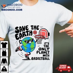 Save Earth Conservation Basketball Player Day Kids Shirt