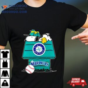 Seattle Mariners Snoopy And Woodstock The Peanuts Baseball Shirt