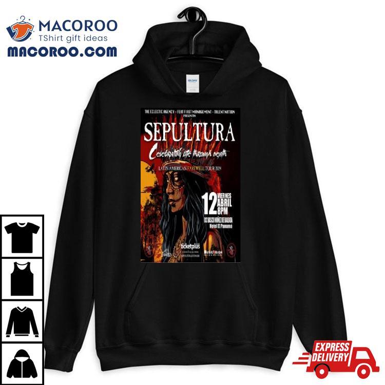 Sepultura Apr 12 2024 Panama Shirt Sepultura Apr 12 2024 Panama Shirt