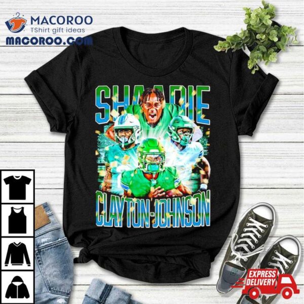 Shaadie Clayton Johnson Tulane Green Wave Graphics Poster Shirt