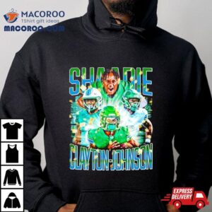 Shaadie Clayton Johnson Tulane Green Wave Graphics Poster Shirt