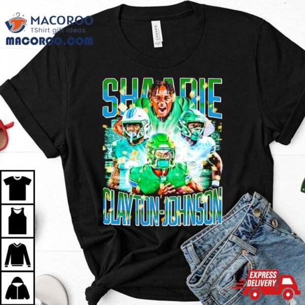 Shaadie Clayton Johnson Tulane Green Wave Graphics Poster Shirt