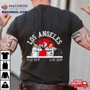 Shohei Ohtani Yoshinobu Yamamoto Kanji Flag Tshirt