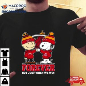 Snoopy Fist Bump Charlie Brown Miami Heat Forever Not Just When We Win Shirt