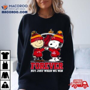 Snoopy Fist Bump Charlie Brown Miami Heat Forever Not Just When We Win Shirt