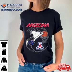 Snoopy Playing Basketball Arizona Wildcats 2024 Shirt