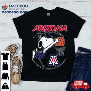 Snoopy Playing Basketball Arizona Wildcats Tshirt