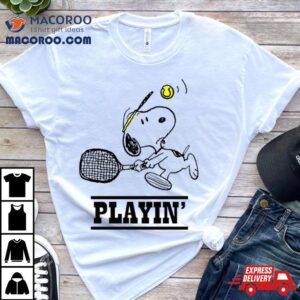 Snoopy Playing Tennis Shirt