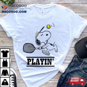 Snoopy Playing Tennis Tshirt