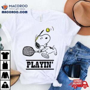 Snoopy Playing Tennis Shirt