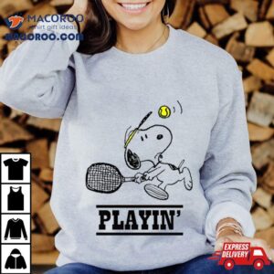 Snoopy Playing Tennis Tshirt