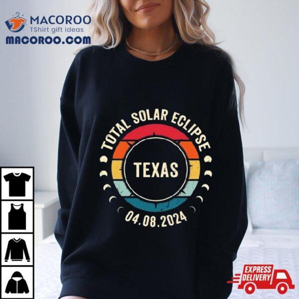 Solar Eclipse 2024 Texas Vintage Shirt