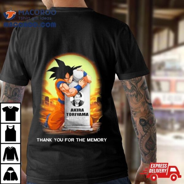 Son Goku Rip Akira Toriyama 1955 2024 Thank You For The Memory Shirt