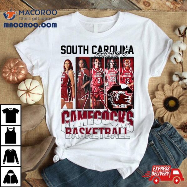 South Carolina Gamecocks Women’s Basketball Starting 5 Shirt