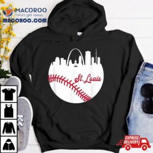 St. Louis Baseball Downtown City Skyline Ballpark Fan Shirt