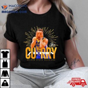 Stephen Curry Celly Golden State Warriors Signature Tshirt